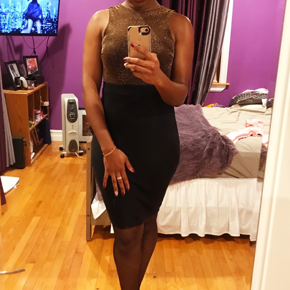 Beautiful black and gold dress